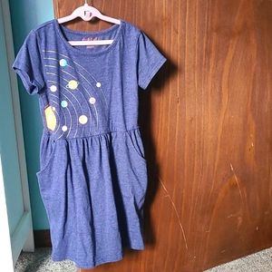 Cat and Jack solar system navy dress size 6/6x